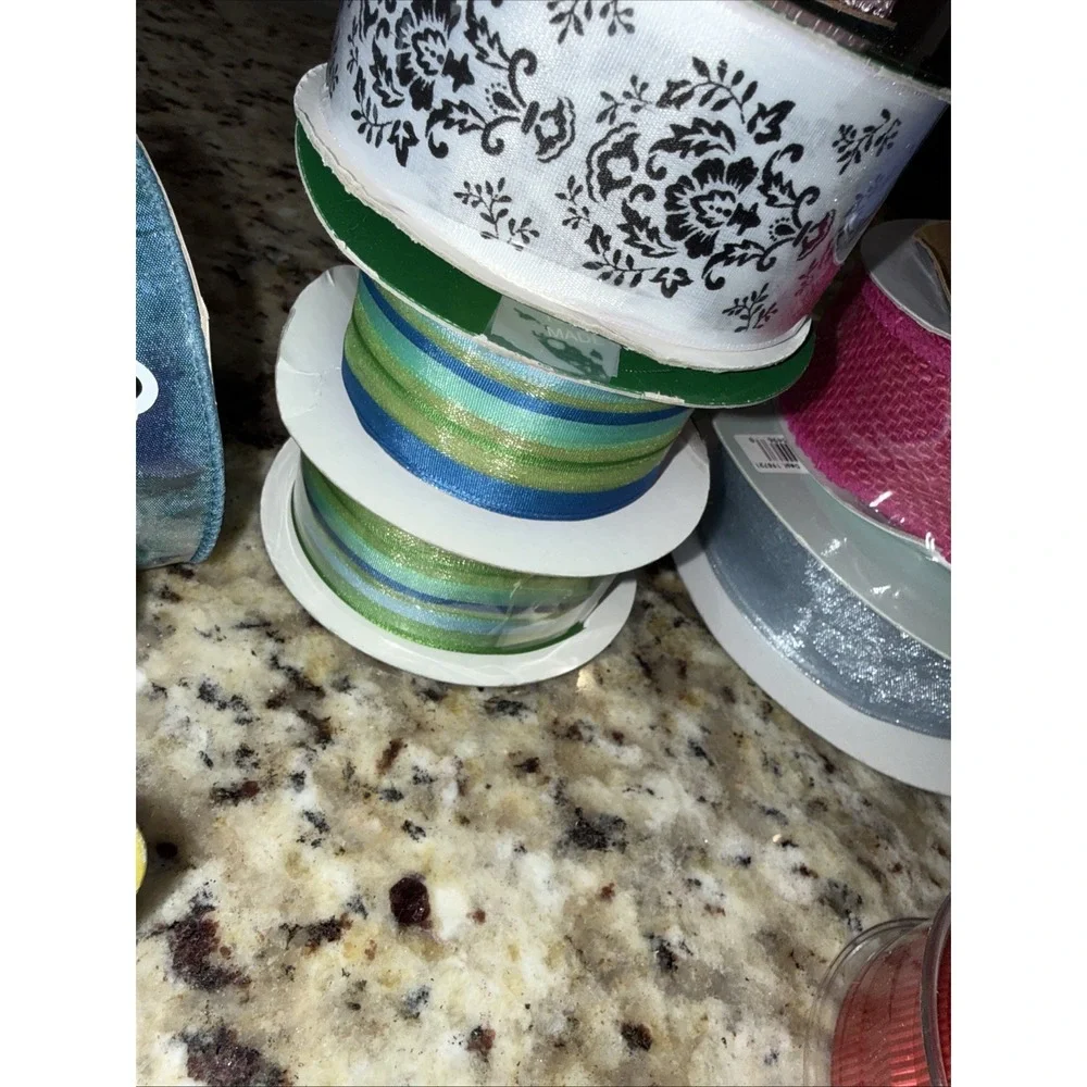Ribbon‎ Bundle 27+ Rolls, Mesh New Crafting, Wreath Making Gifts  Variety 5536